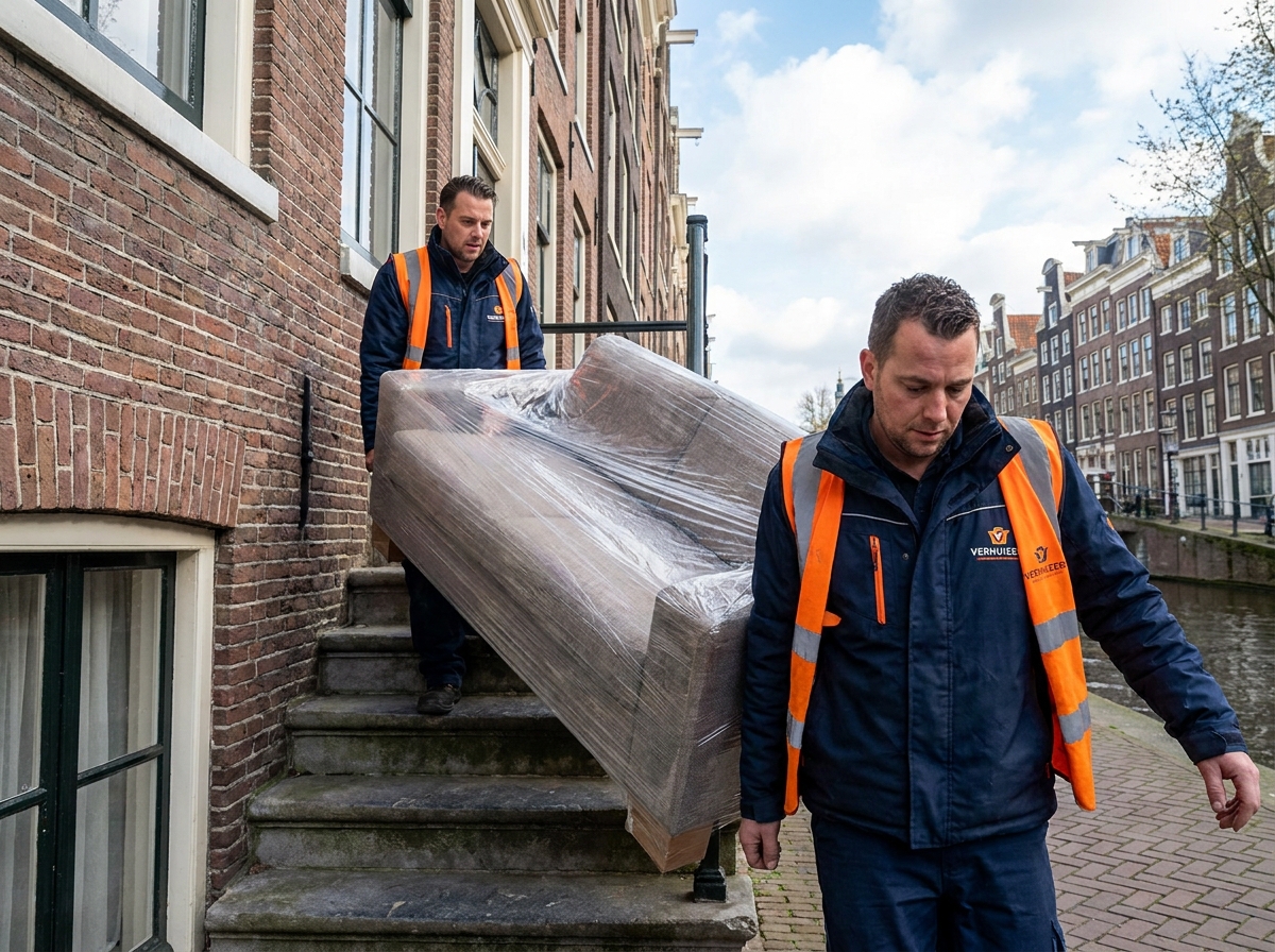 Verhuizers in actie
