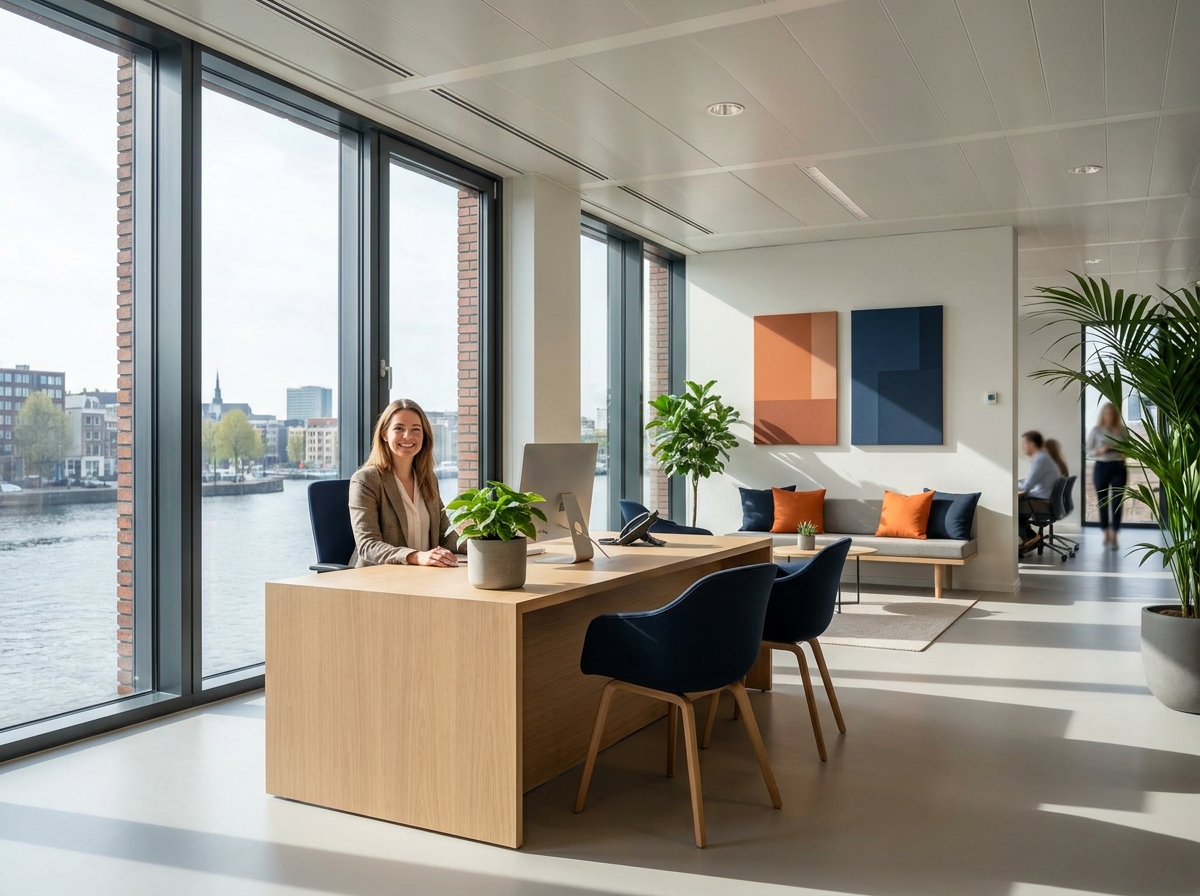 Onze receptie en kantoor