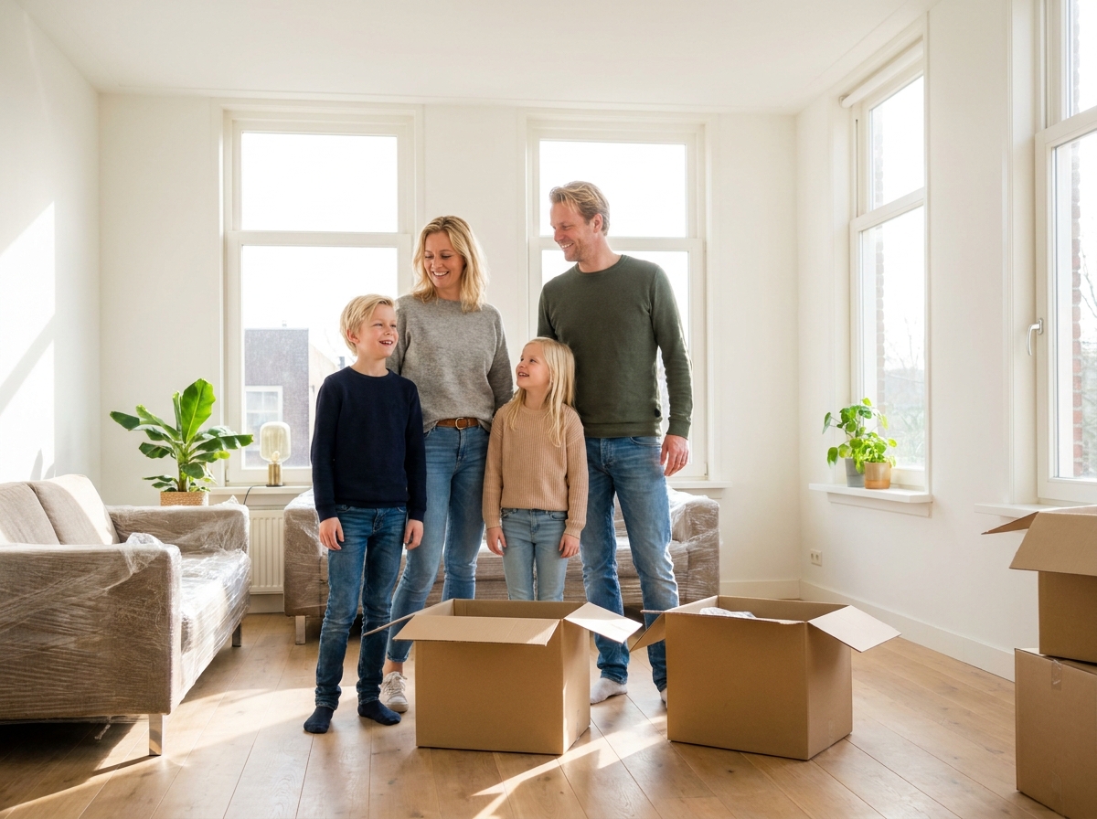Klanttevredenheid — blije familie